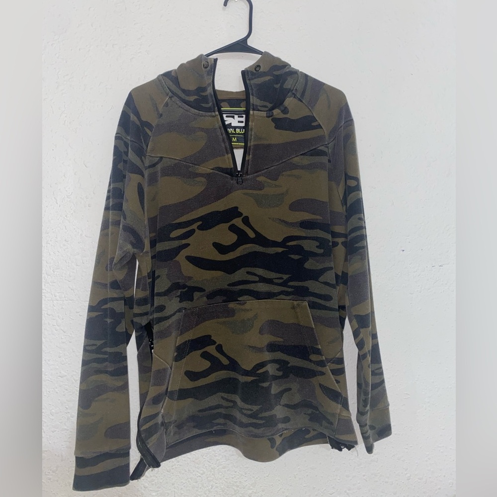 Camouflage V-Neck Sweater for Men
